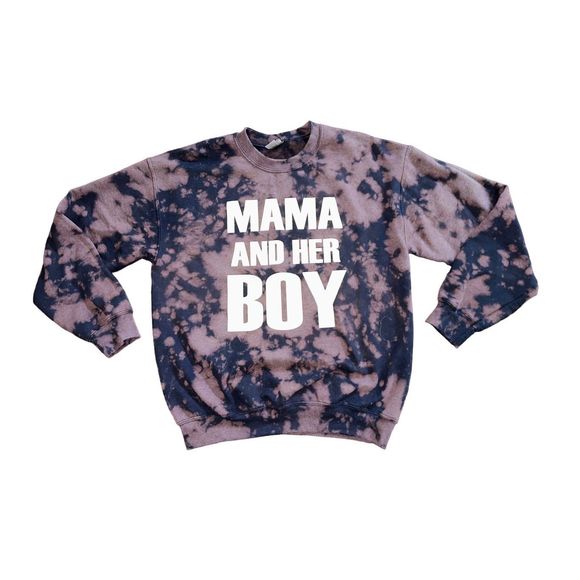Mama and Her Boy Bleached Crewneck Sweater - Picture 1 of 3